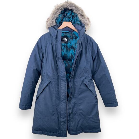 Goose Down North Face Navy Down Jacket The North Face Womens M